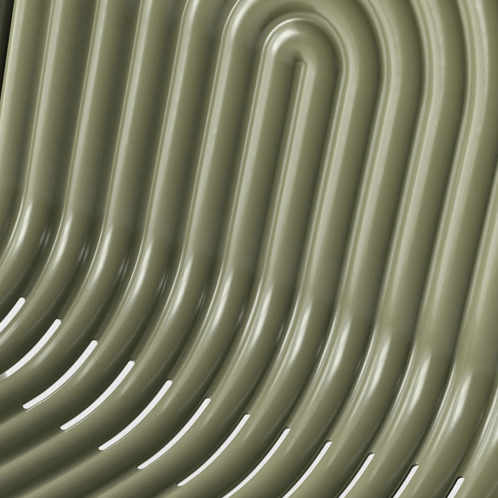 Groove Outdoor Dining Arm Chair Moss