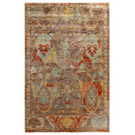 Brown Soluna Traditional Wool Rug - 6'8" x 10'1"