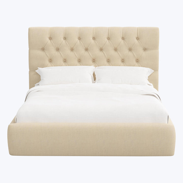 Judith Platform Bed Twin / Linen Natural