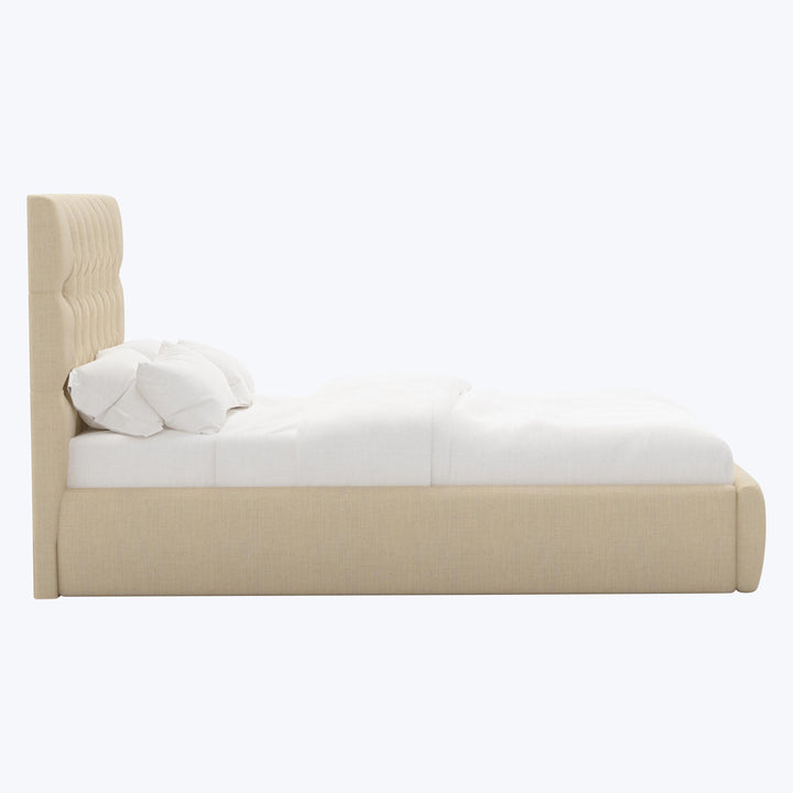 Judith Platform Bed Twin / Linen Natural