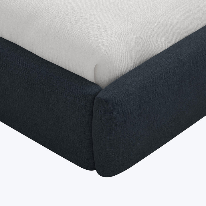 Judith Platform Bed Twin / Linen Navy