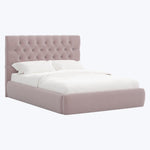 Judith Platform Bed Twin / Performance Velvet Plum Frost