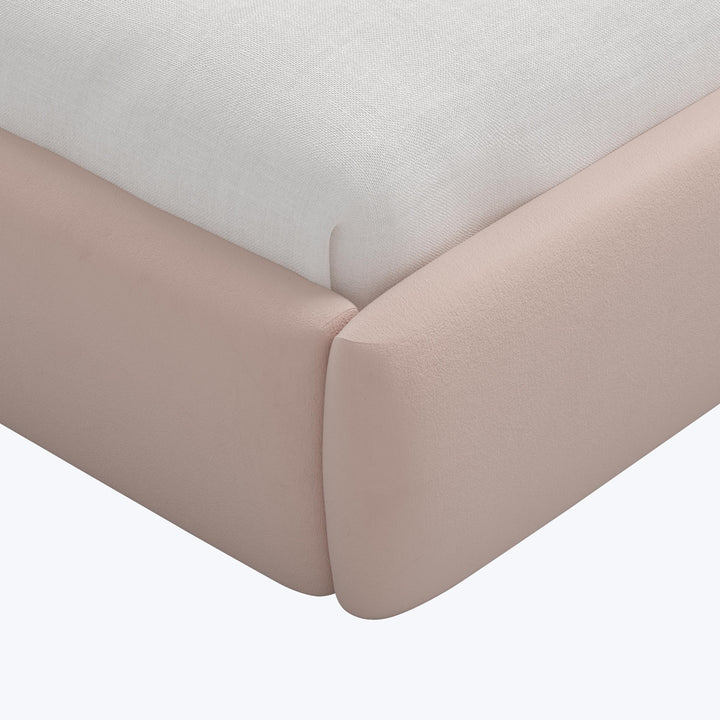 Judith Platform Bed Twin / Velvet Blush