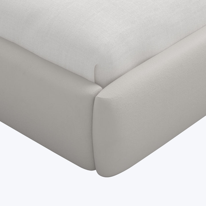 Judith Platform Bed Twin / Velvet Light Grey