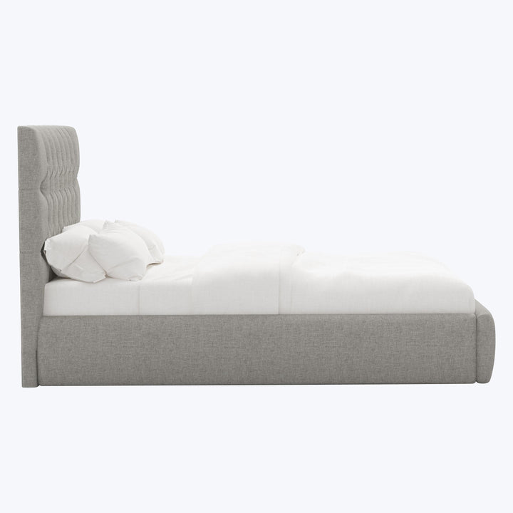 Judith Platform Bed Twin / Zuma Linen Feather