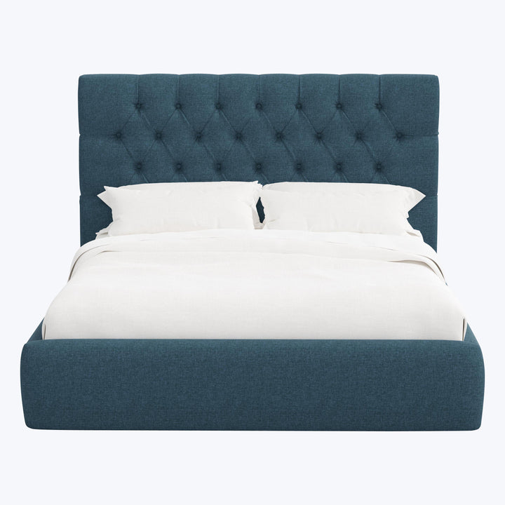 Judith Platform Bed Twin / Zuma Linen Navy