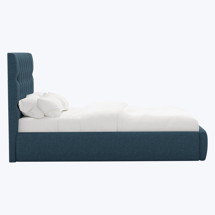 Judith Platform Bed Twin / Zuma Linen Navy
