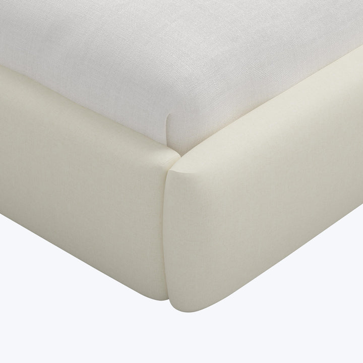 Judith Platform Bed Twin / Zuma Linen White