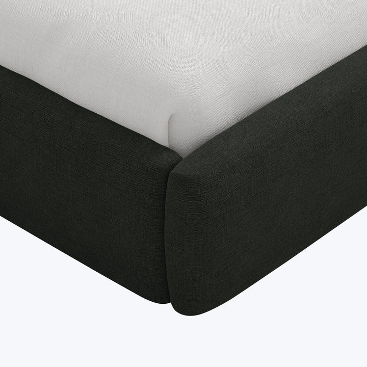 Judith Platform Bed Twin / Zuma Linen Black