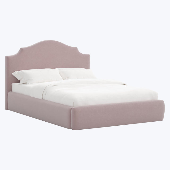 Taryn Platform Bed Twin / Performance Velvet Plum Frost