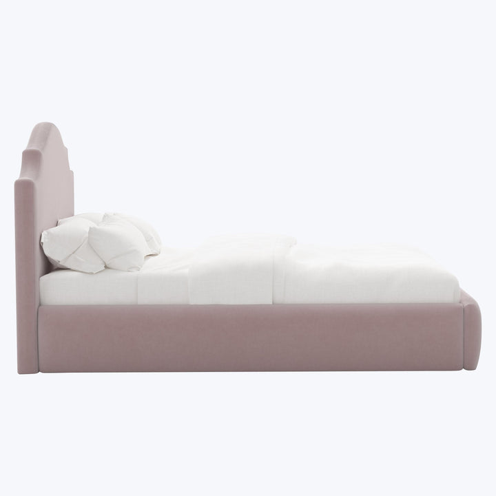 Taryn Platform Bed Twin / Performance Velvet Plum Frost
