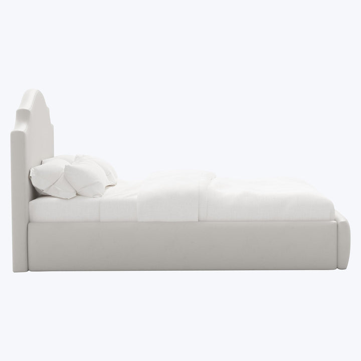 Taryn Platform Bed Twin / Velvet Light Grey