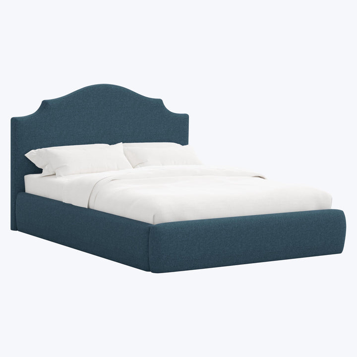 Taryn Platform Bed Twin / Zuma Linen Navy