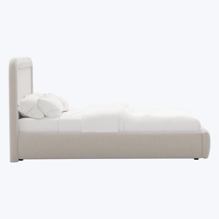 Halo Platform Bed Twin / Performance Velvet Mineral