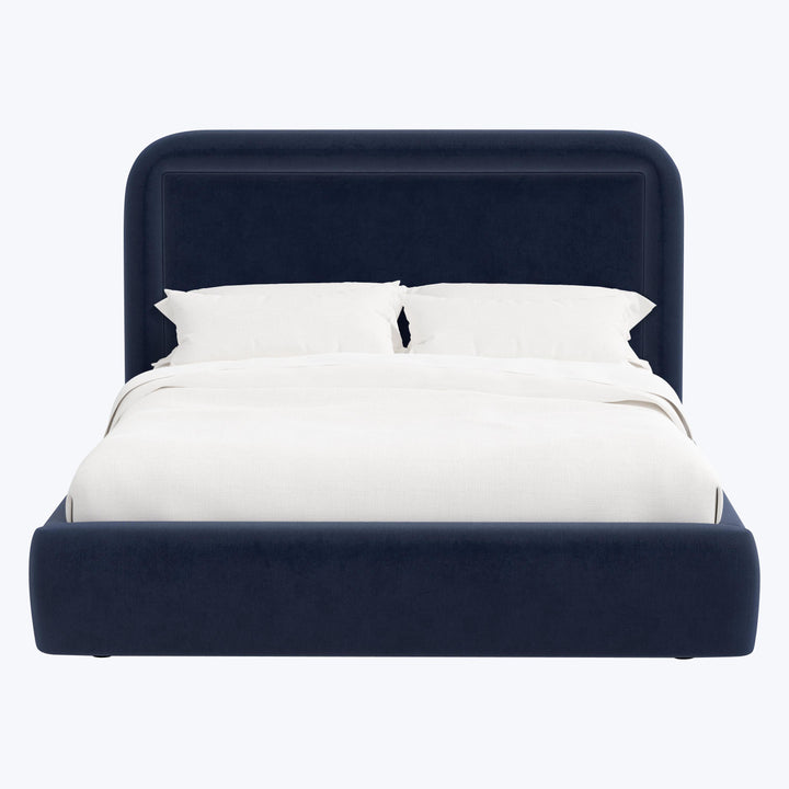 Halo Platform Bed Twin / Performance Velvet Ocean
