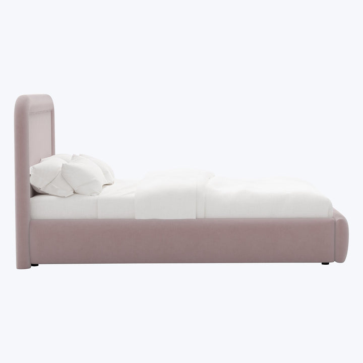 Halo Platform Bed Twin / Performance Velvet Plum Frost