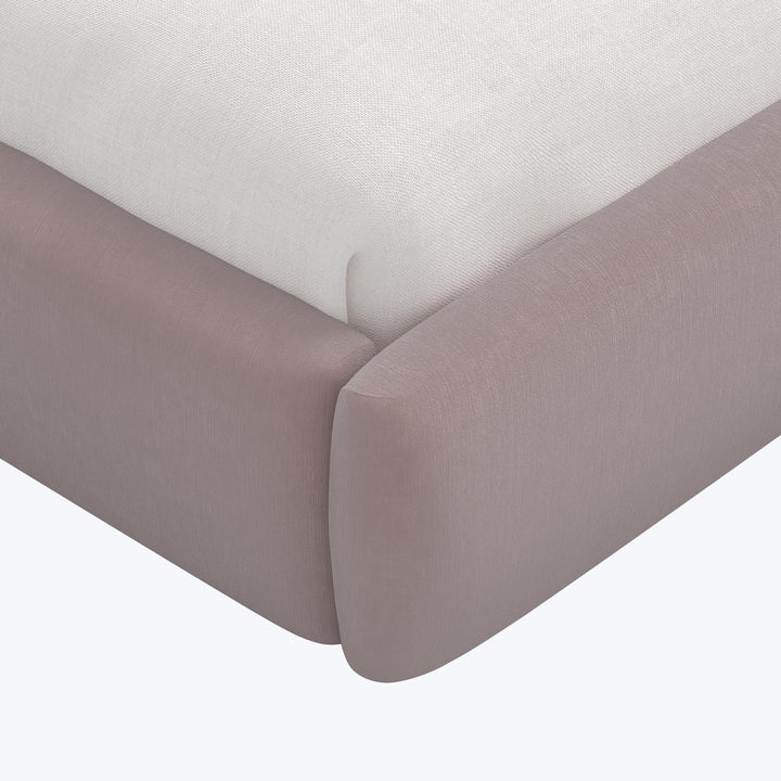 Halo Platform Bed Twin / Performance Velvet Plum Frost