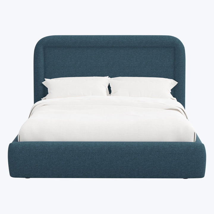 Halo Platform Bed Twin / Zuma Linen Navy