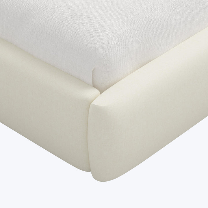 Halo Platform Bed Twin / Zuma Linen White