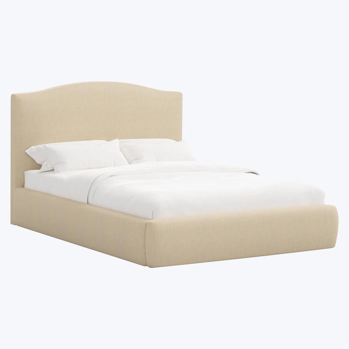 Camille Platform Bed California King / Linen Natural