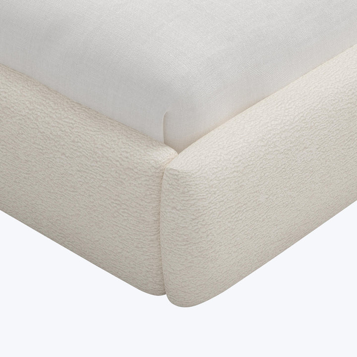 Camille Platform Bed California King / Sherpa Natural