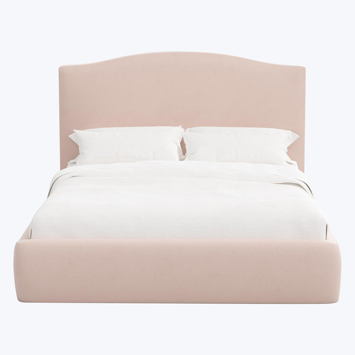 Camille Platform Bed Twin / Velvet Blush