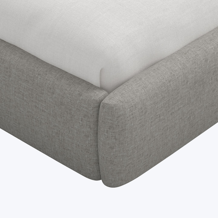 Camille Platform Bed Twin / Zuma Linen Feather