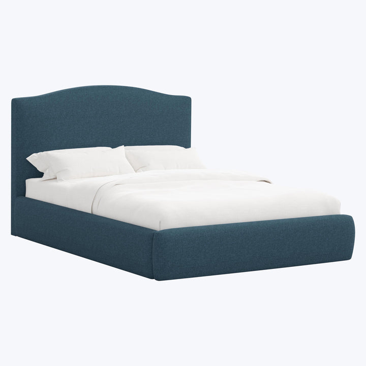 Camille Platform Bed California King / Zuma Linen Navy