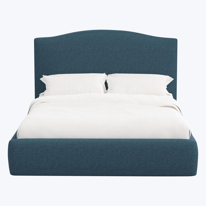 Camille Platform Bed California King / Zuma Linen Navy