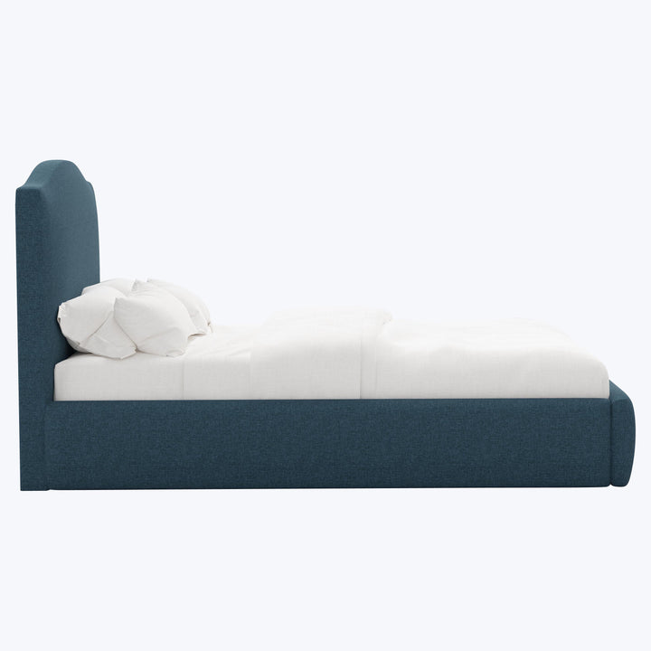 Camille Platform Bed California King / Zuma Linen Navy