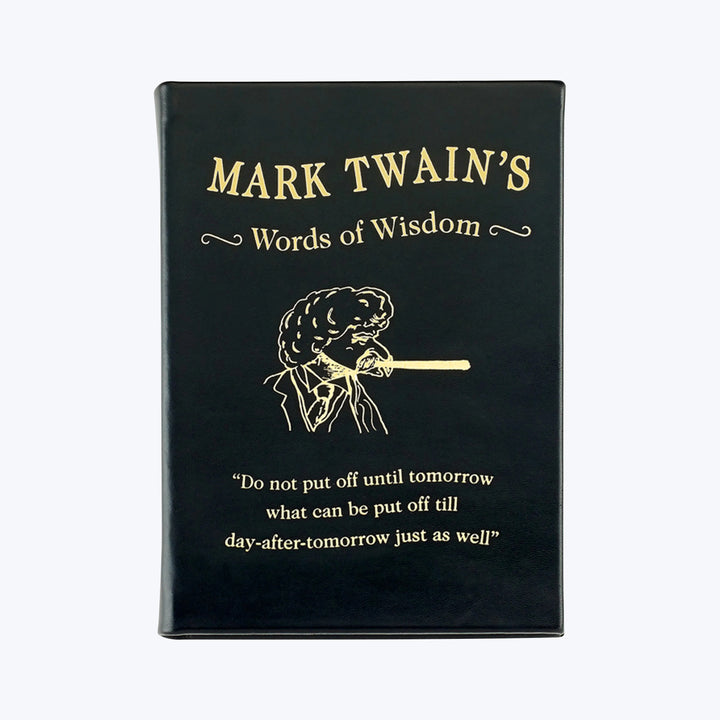 Mark Twain's Words of Wisdom Leather Bound Book