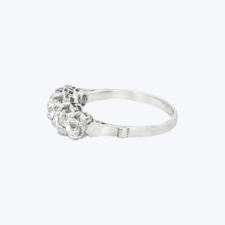 Edwardian Diamond Five-Stone Band in Platinum