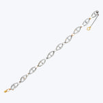 Belle Époque Diamond and Pearl Bracelet in Platinum and Gold