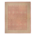 Red Vintage Traditional Wool Cotton Blend Rug - 10'2" x 12'1"