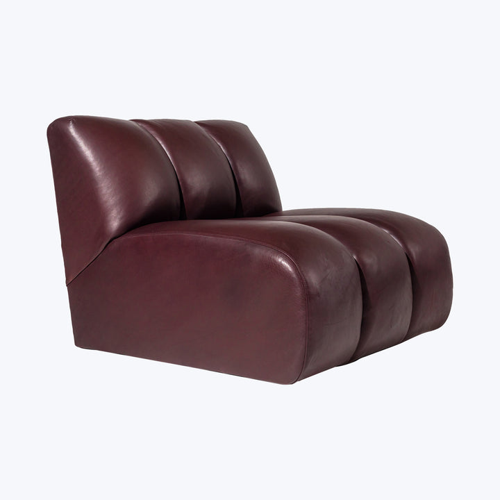 Grove Street Leather Armless Chair