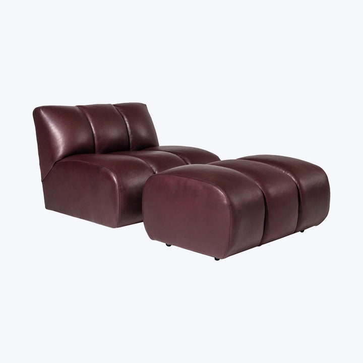 Grove Street Leather Armless Chair