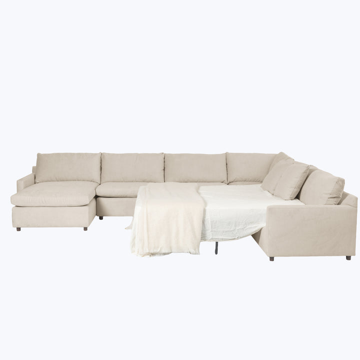 Lucali 4-Piece Sleeper Sectional