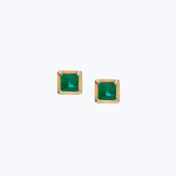 Cléo Carré Emerald Square Studs