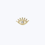 Evil Eye Diamond Lash Single Stud