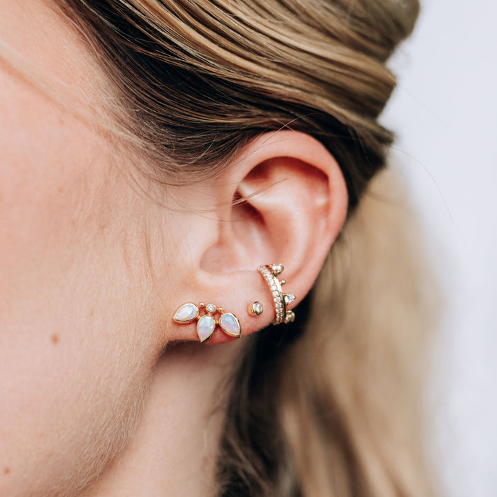 Cléo Round Diamond Single Stud