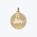 14K Gold Leo Astrological Charm Pendant 3.29grs