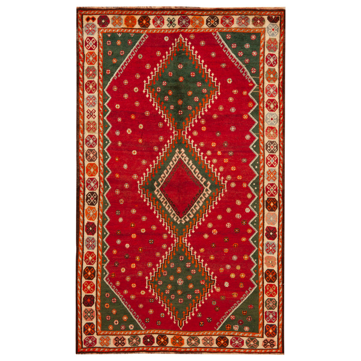 Vintage Traditional Persian Gabbeh Wool Rug - 4'3" x 7'