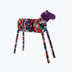 Small Multi Color Striped Beaded Lion