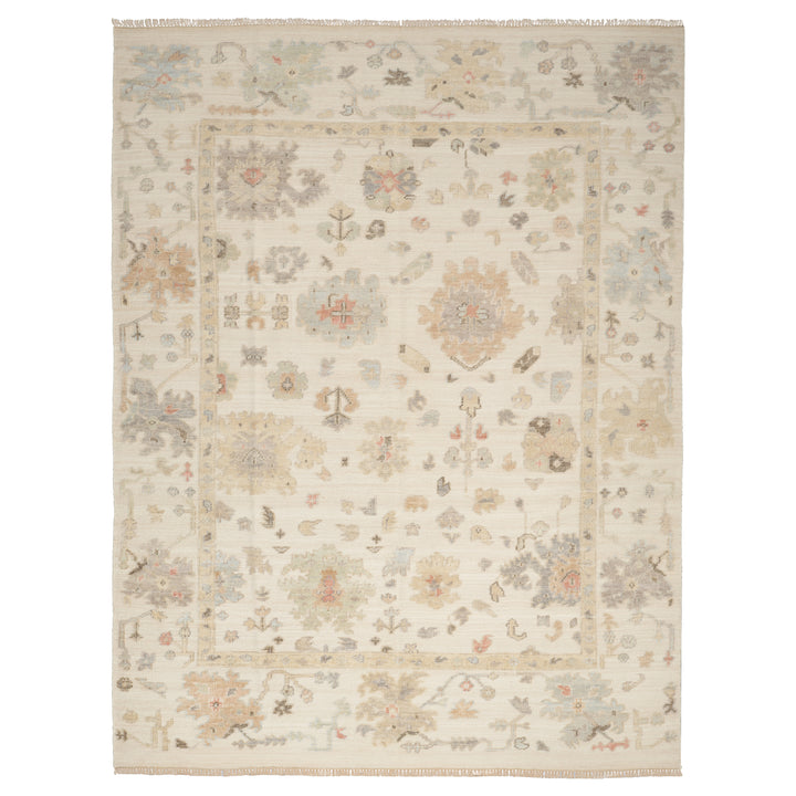 Traditional Wool Rug Ivory / 8' x 10'