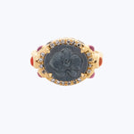 Image for WAITEMATĀ: Orchid Gemstone Signet Ring