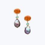 Image for WAIHEKE: Opal, Paraíba Tourmaline and Pearl Earrings
