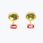 Image for CALTON HILL: Peridot and Garnet Studs