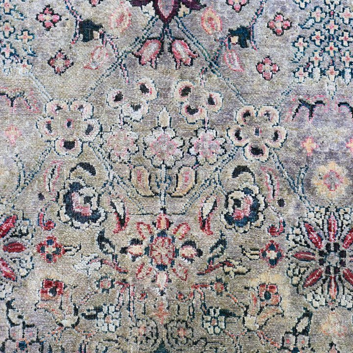 Pink Alchemy Traditional Silk Wool Blend Rug - 8'9" x 13'