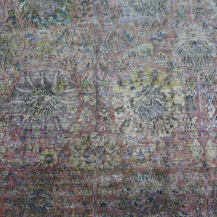 Multicolored Alchemy Traditional Silk Rug - 9'1" x 12'7"