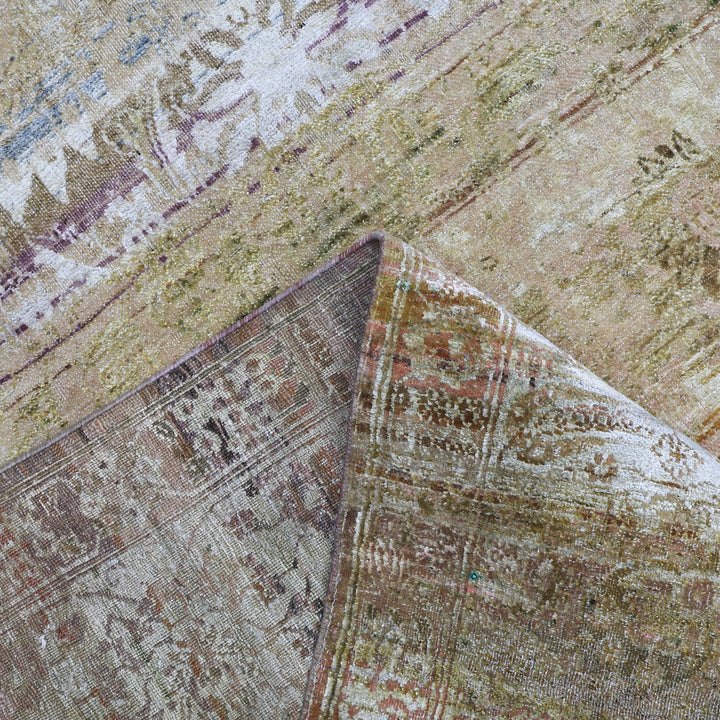 Brown Alchemy Traditional Silk Wool Blend Rug - 7'9" x 11'4"